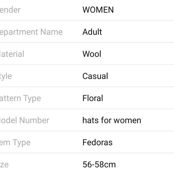 New Fall Winter Fashion warm Wool Felt Women's Fed - Picture 5 of 8